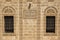 Windows and plaque at Deyrulzafaran Monastery, Midyat, Turkey