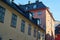 Windows and roofs in old city of Stockholm.