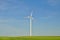 Windpower station in a cornfield