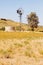 Windpump and dam in the Kalahari desert