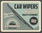 Windshield or car wipers rubber blade