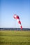 Windsock at a light breeze.