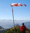 Windsock in the mountains