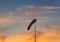 Windsock in the sunset