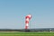 Windsock wind aviation red cone,  pole
