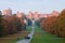 Windsor Castle at sunset in Autumn