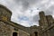 Windsor Castle Towers Against Cloudy Blue Sky