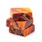 Windsor Red Cheese, Wine Derby Marble Cheese, Marbled Cheddar Aged in Wine Isolated