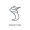 Windstorm icon. Trendy Windstorm logo concept on white backgroun