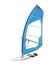 Windsurf Board Sail Isolated