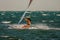 Windsurf in the lagoon