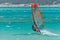 Windsurf in the lagoon