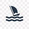 Windsurf vector icon isolated on transparent background, Windsurf transparency concept can be used web and mobile
