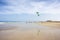 Windsurfer on Grandes Playas de Corralejo Beaches of Corralejo