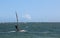 WINDSURFER ON INDIAN RIVER LAGOON IN STUART,FLORIDA