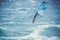 Windsurfer jump during the windsurf world cup