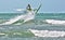 windsurfer jumps freestyle