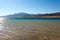 Windsurfers in blue lagoon in Dahab, Egypt