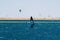 Windsurfers on the Red sea in Hurghada, Egypt