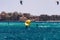 Windsurfers on the Red sea in Hurghada, Egypt