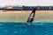 Windsurfers on the Red sea in Hurghada, Egypt