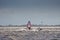 Windsurfers in a storm