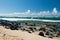 Windsurfers in windy weather on Maui Island