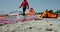 Windsurfing Beach Sand 4k
