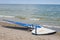 Windsurfing board and sail