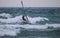 Windsurfing in the storm
