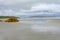 Windswept Oreti Beach on South Island`s southern coast at Invercargill