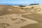 Windswept patterns in the sand dunes near Lakeside, Oregon, USA