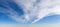 Windswept vector clouds panorama