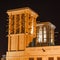 A Windtower at Night in Dubai
