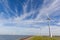 Windturbines at the IJsselmeer in the Netherlands
