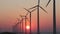 Windturbines producing alternative energy