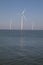 Windturbines in the water producing alternative energy