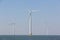 Windturbines in the water producing alternative energy