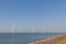 Windturbines in the water producing alternative energy