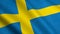 Windy Flag of sweden