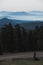 Windy Mountain Roads and Distant Layers of Mountains in Lassen Volcanic National Park, Northern California