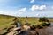 Windy Post Granite Cross in Dartmoor National Park