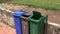 Windy, Trash Cans, Garbage, Recycling