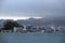 Windy Wellington on a rainy winter day in New Zealand