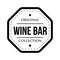 Wine bar logo vintage isolated label
