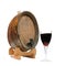 Wine Barrel and Glass of Port