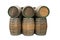 Wine barrels isolated