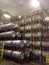 Wine barrels whisky napa valley stacked storage fermentation winery