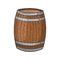 Wine beer barrel color sketch engraving vector