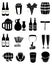 Wine beer icons set